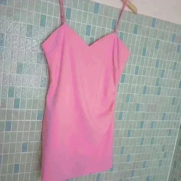 Zara Plus Size Short Strap Dress with Built in Shorts Barbie Pink - Picture 3 of 15